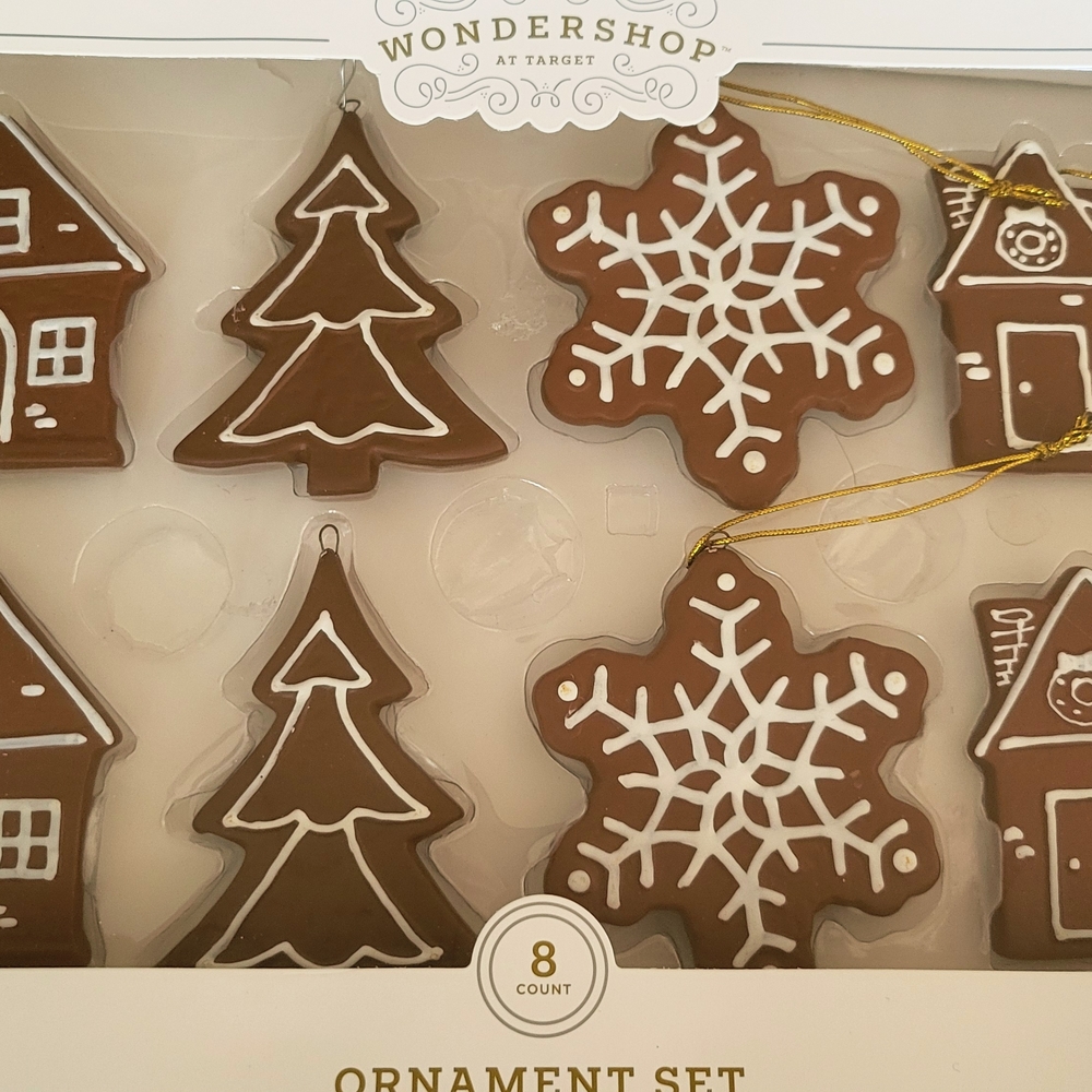 Wondershop Gingerbread Style Ornament Set